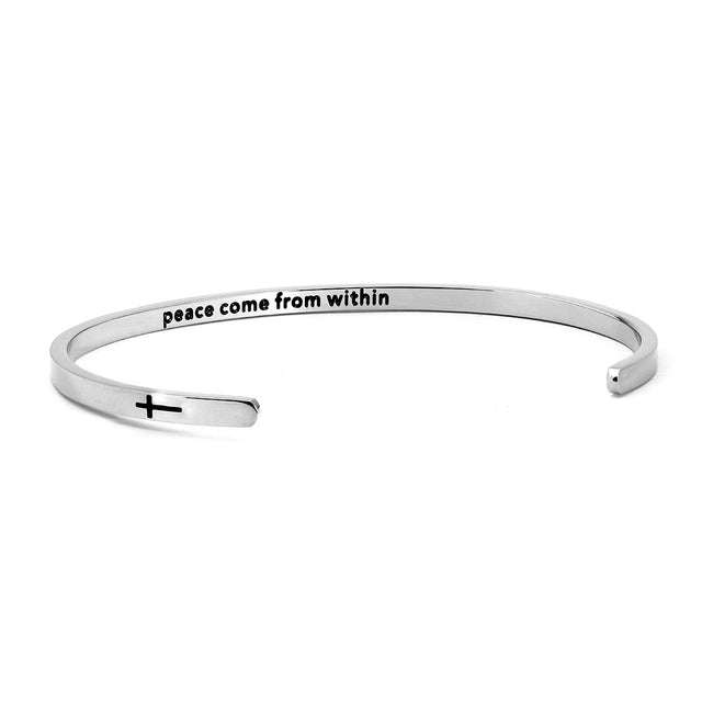 Bracelete Titânio Friendship Prata 3mm