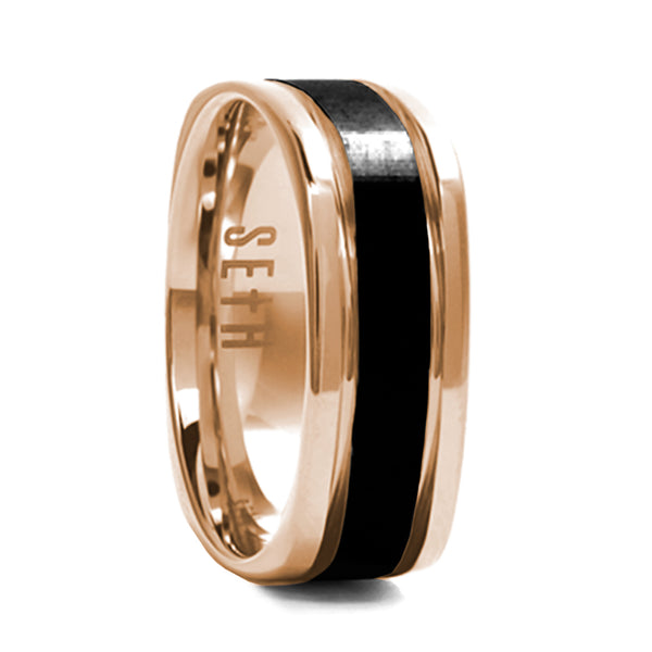 REDINGTON AL9/10 (ゴールド）AL7/8（ブラック）2個セット Aliança de Tungstênio True Rodio Negro Fosco – Seth Ecommerce