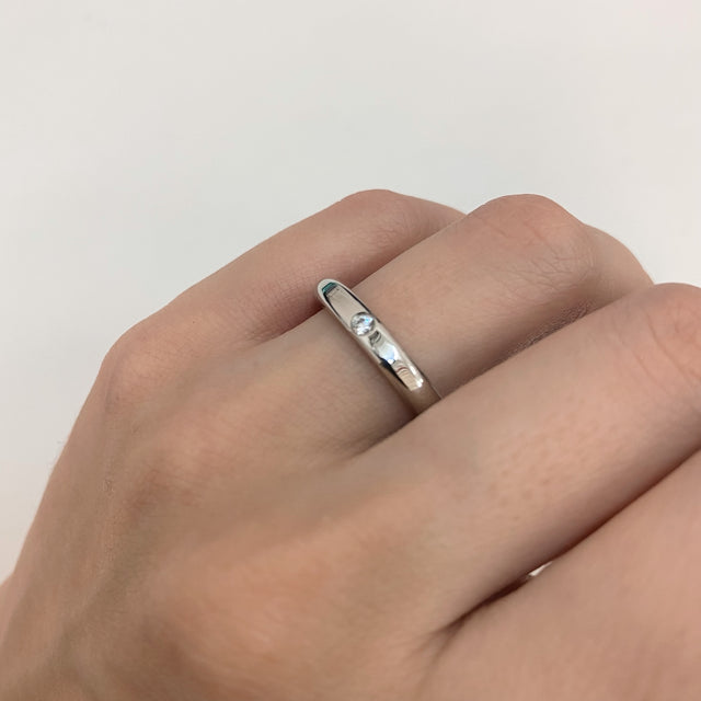 Sunrise Titanium Engagement Ring