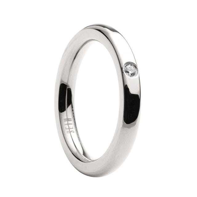 Sunrise Titanium Engagement Ring