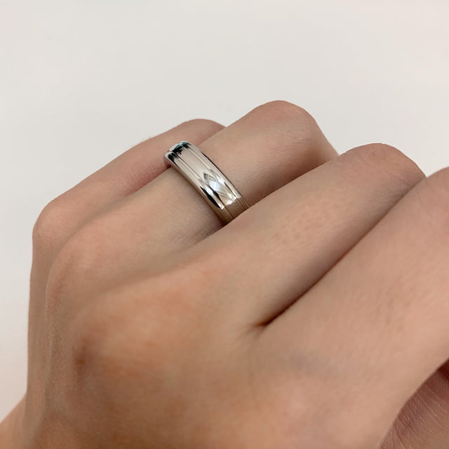 Warm Titanium Dating Ring