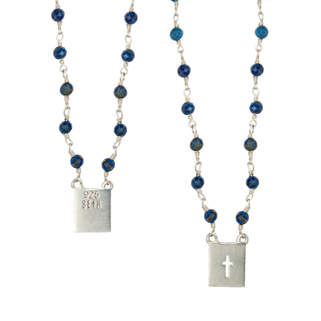 Lapis Lazuli Rosary Scapular