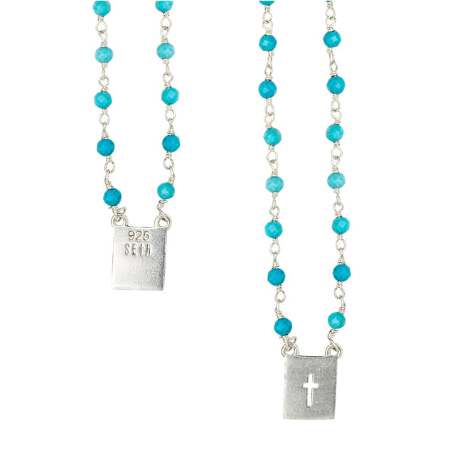Turquoise Rosary Scapular
