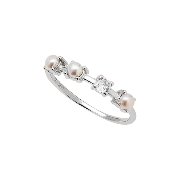 925 Silver Ring with Pearl