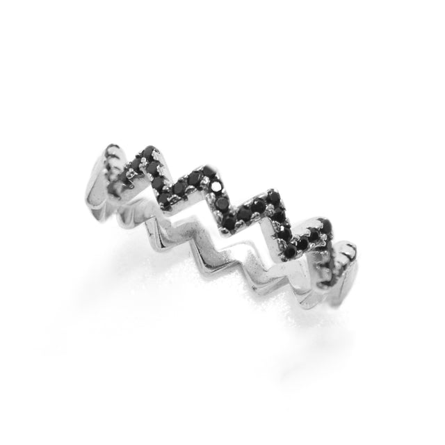 925 Silver ZigZag Ring