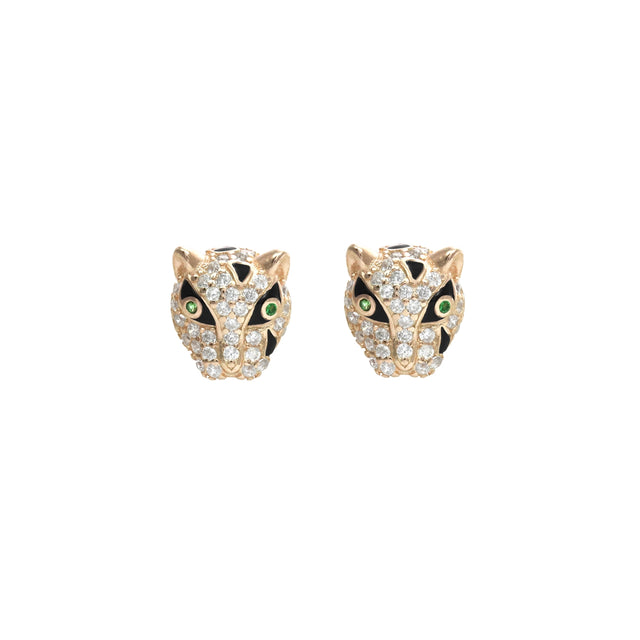 925 Silver Tiger Earring