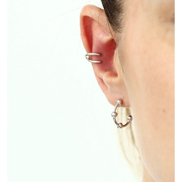925 Silver Dots Earring