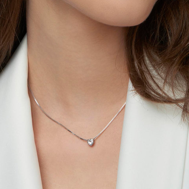 Point of Light Necklace in 925 Amour Silver