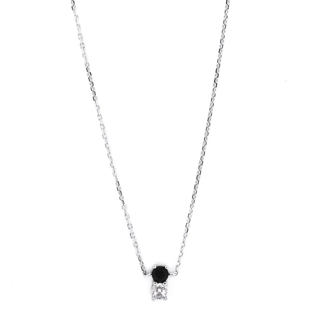 Necklace with Pendant in 925 Silver Dots
