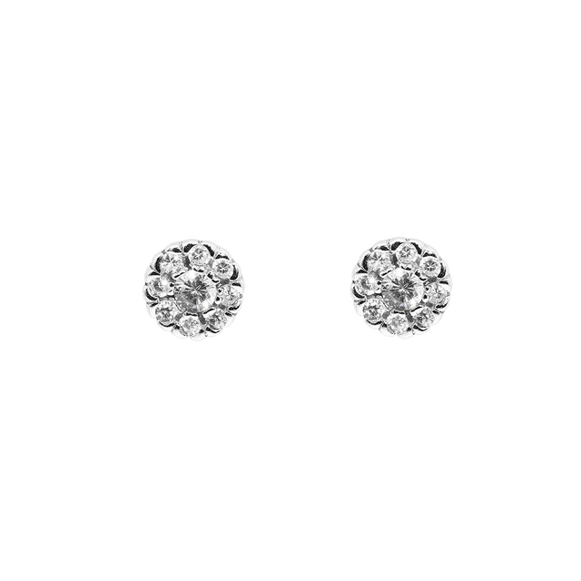 Lily Studded Earring Silver 925