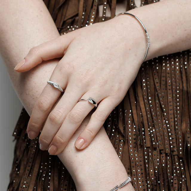 Anel Prata 925 Nirvana