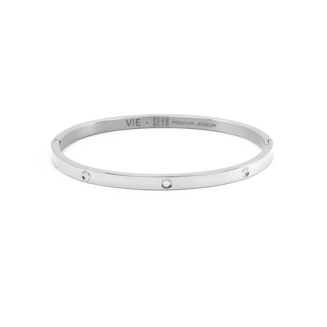 Vie Titanium Silver Gloss Bracelet