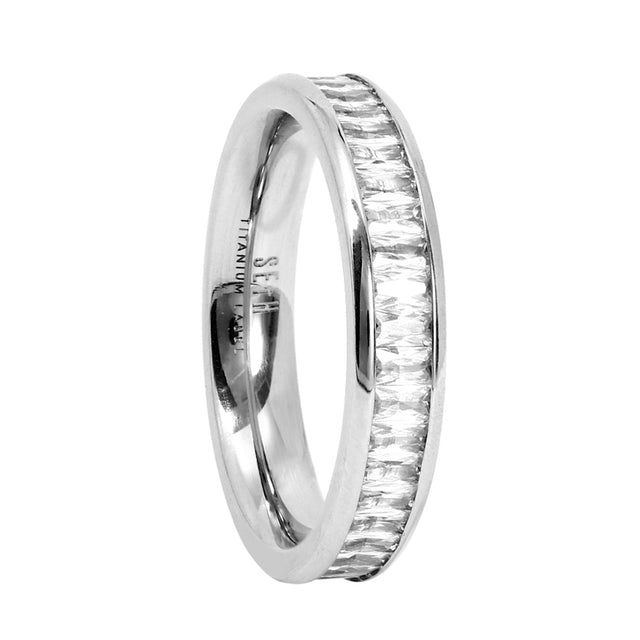 Santorini titanium wedding ring trimmer