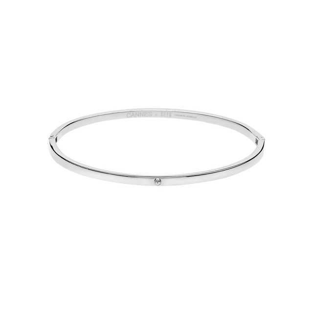 Pulsera Cannes Titanio Plata