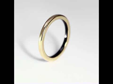 Monaco Gold Gloss Tungsten Ring