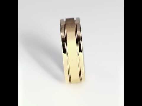 True Matte Gold Tungsten Ring