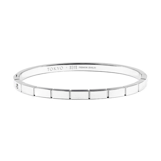Shiny Silver Tokyo Titanium Bracelet